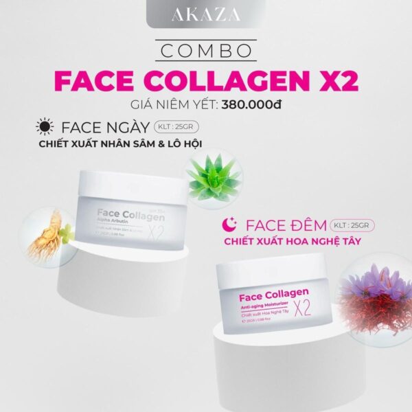 Combo Kem Ngày + Kem Đêm X2 Collagen (25gram) - Image 2